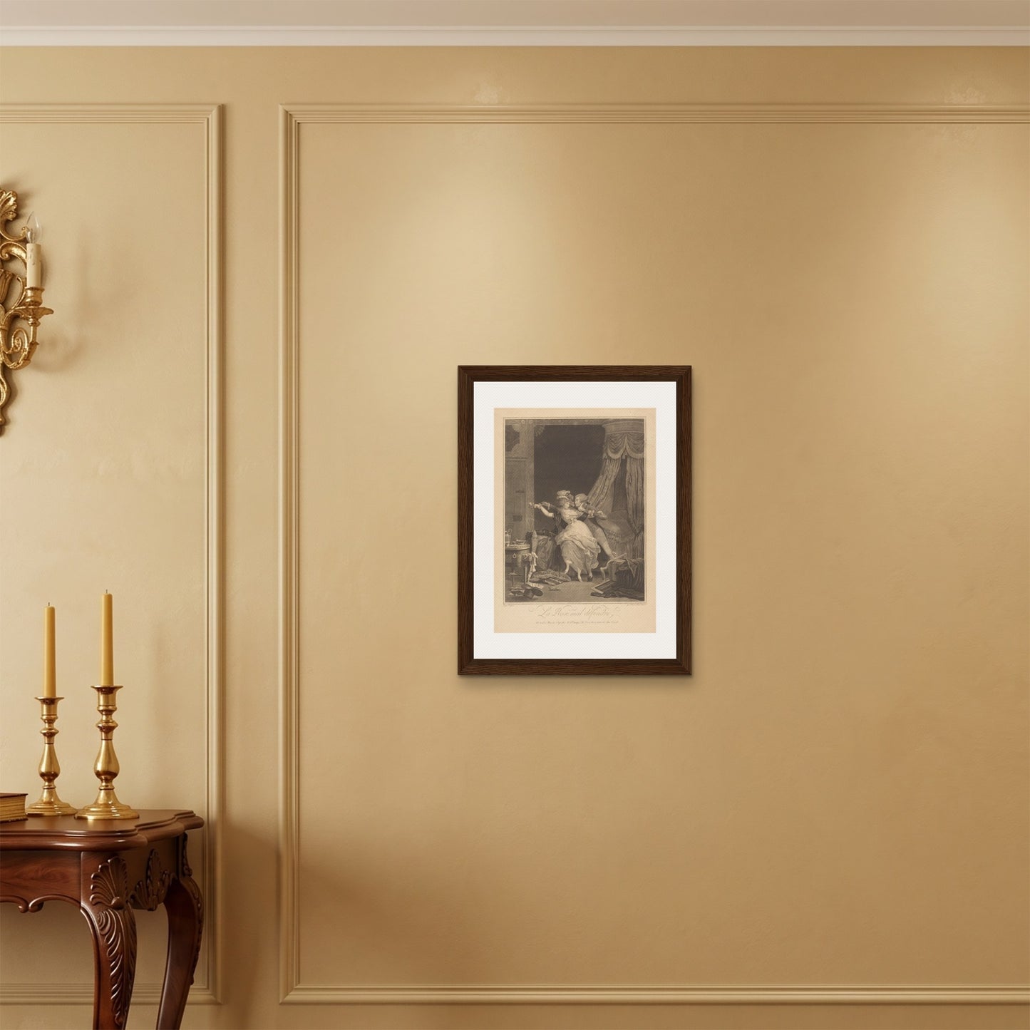 Orlonzo - FRAMED CANVAS DARK WOOD 45x60cm18x24 ROOM