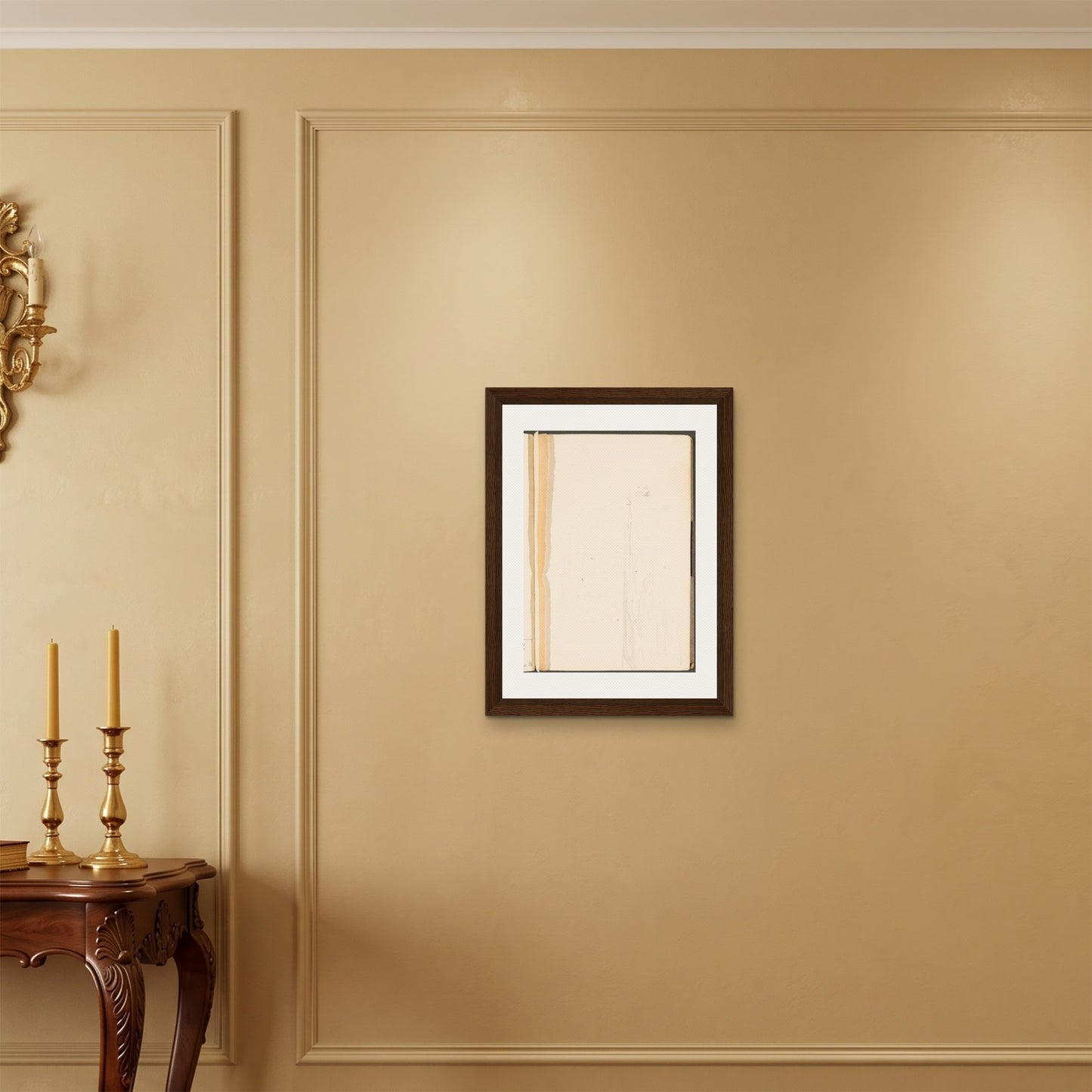 Orlonzo - FRAMED CANVAS DARK WOOD 45x60cm18x24 ROOM