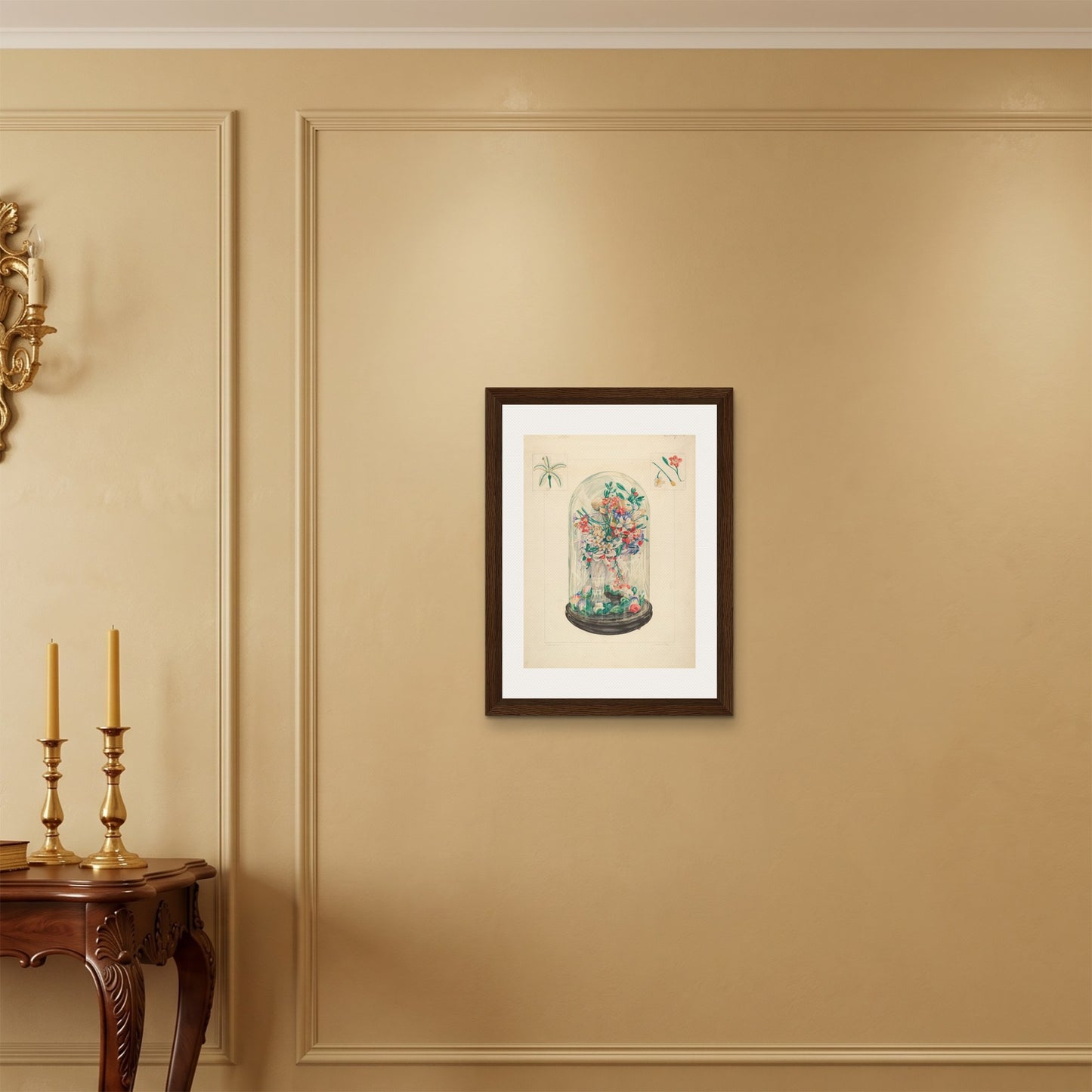 Orlonzo - FRAMED CANVAS DARK WOOD 45x60cm18x24 ROOM