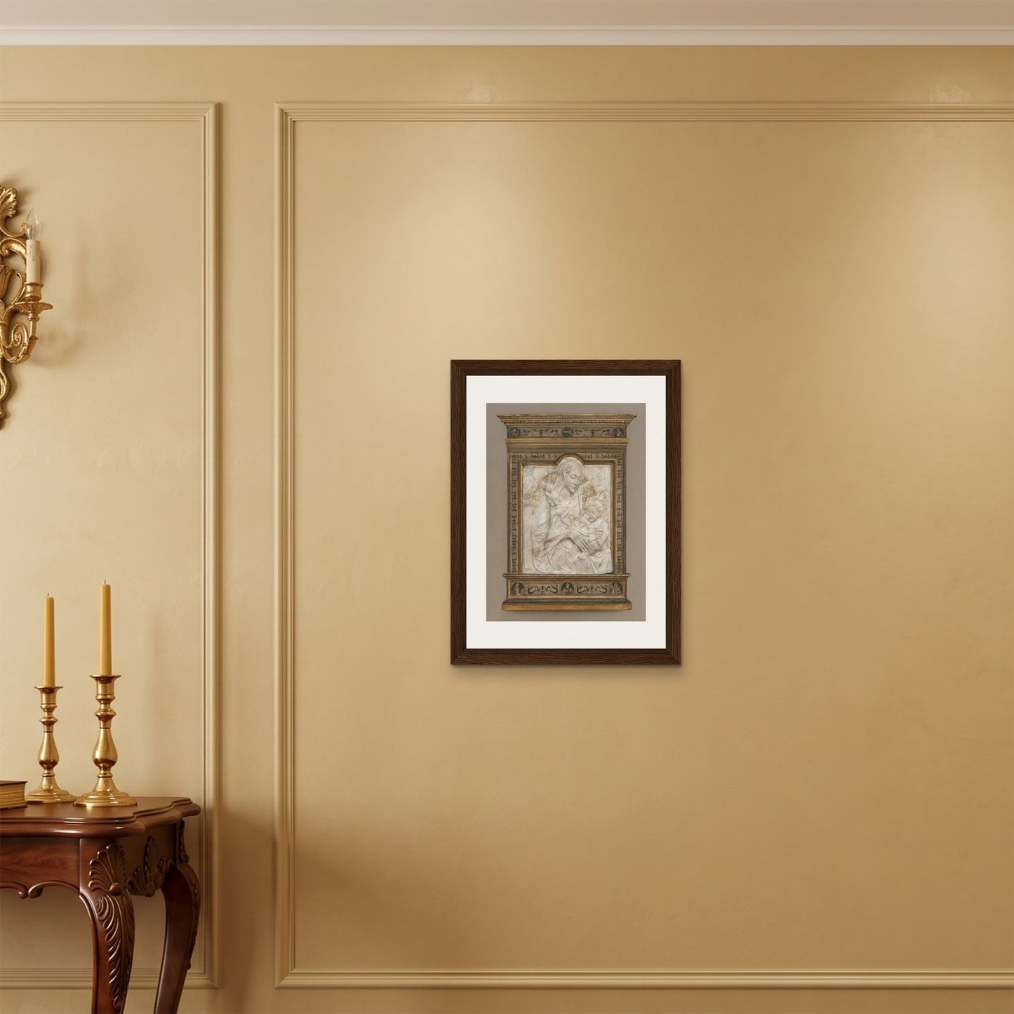 Orlonzo - FRAMED CANVAS DARK WOOD 45x60cm18x24 ROOM