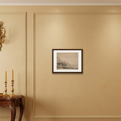 Orlonzo - FRAMED CANVAS DARK WOOD 5040cm2016 ROOM