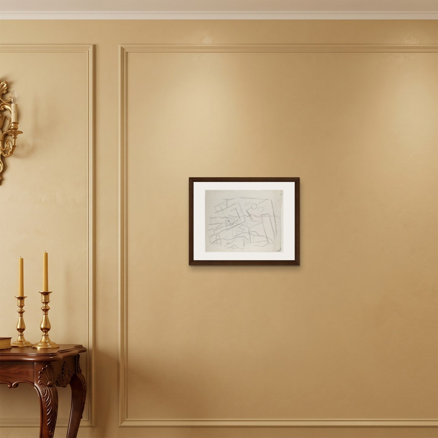 Orlonzo - FRAMED CANVAS DARK WOOD 5040cm2016 ROOM