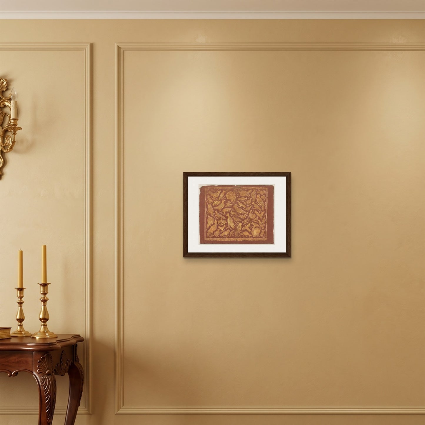 Orlonzo - FRAMED CANVAS DARK WOOD 5040cm2016 ROOM