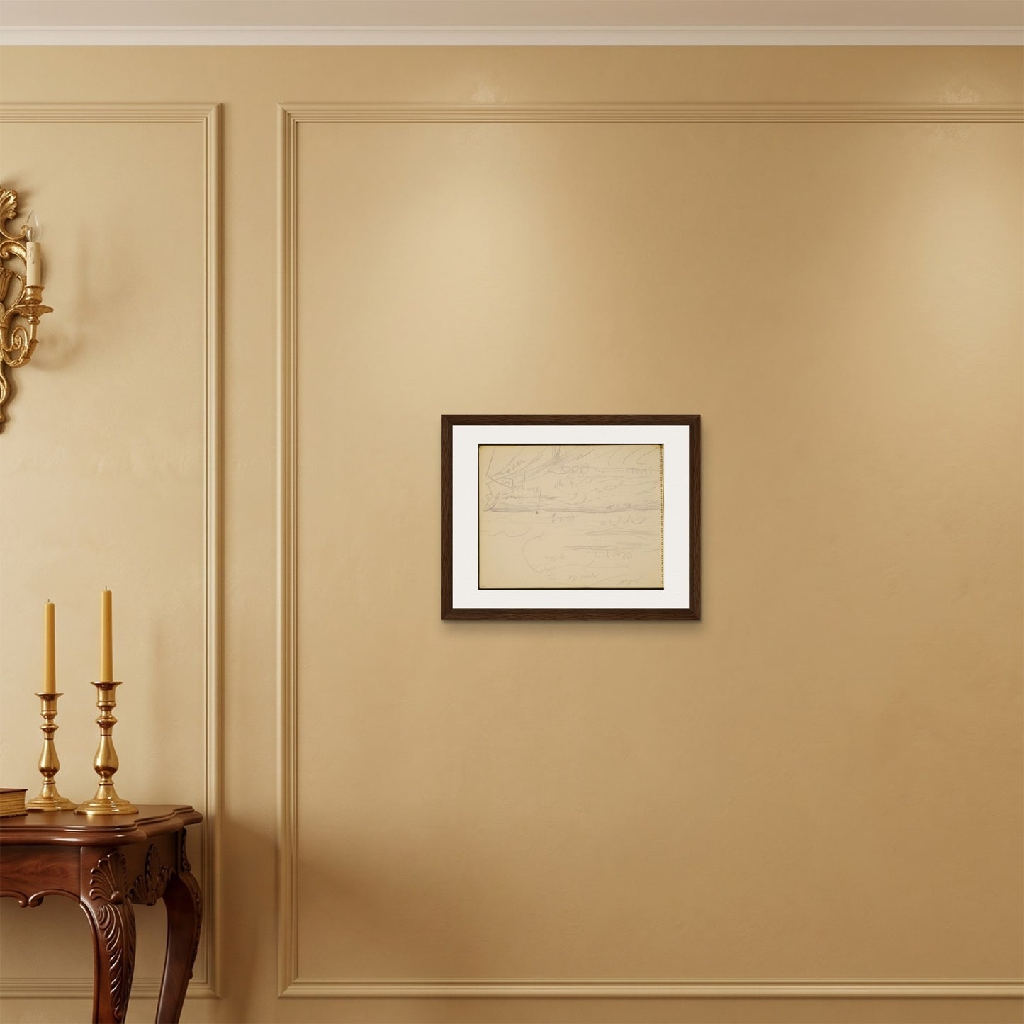 Orlonzo - FRAMED CANVAS DARK WOOD 5040cm2016 ROOM