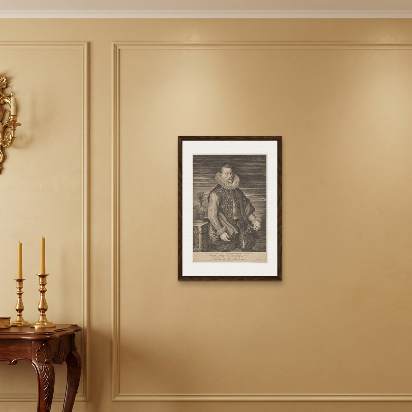 Orlonzo - FRAMED CANVAS DARK WOOD 50x70cm20x28 ROOM