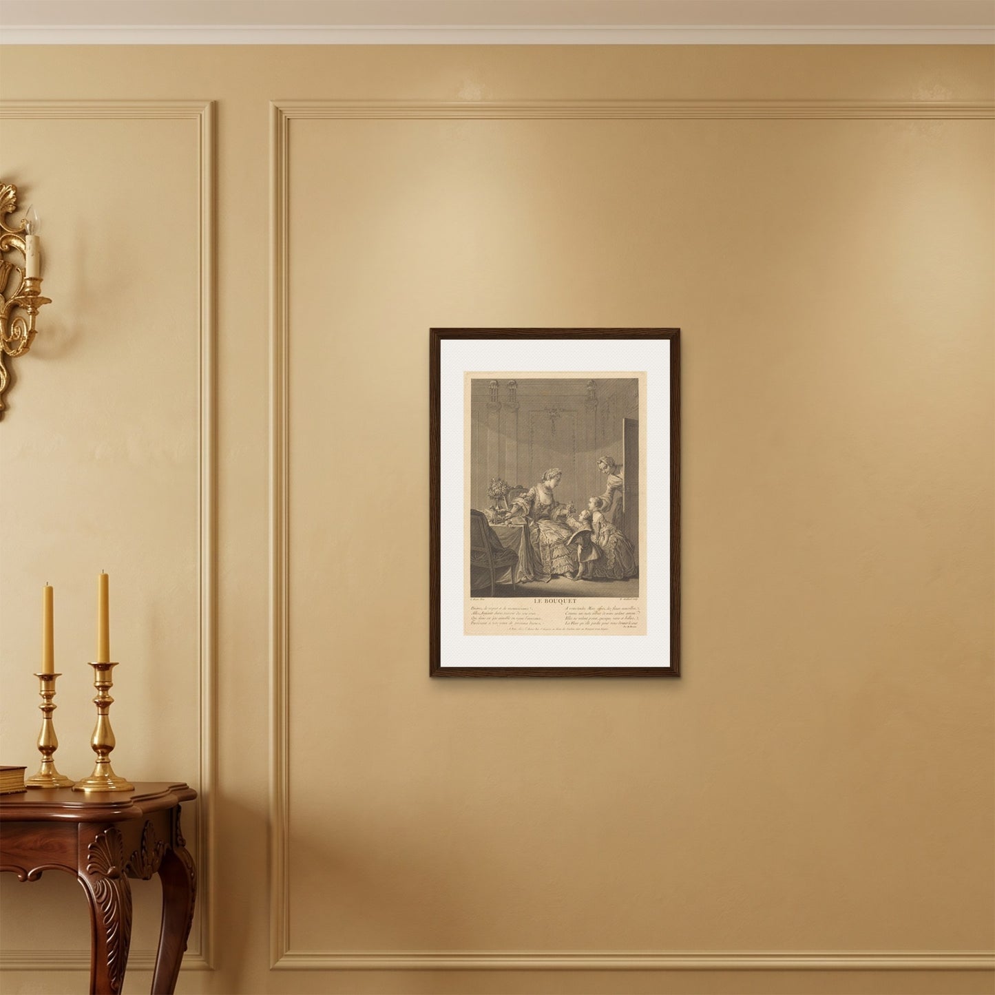 Orlonzo - FRAMED CANVAS DARK WOOD 50x70cm20x28 ROOM