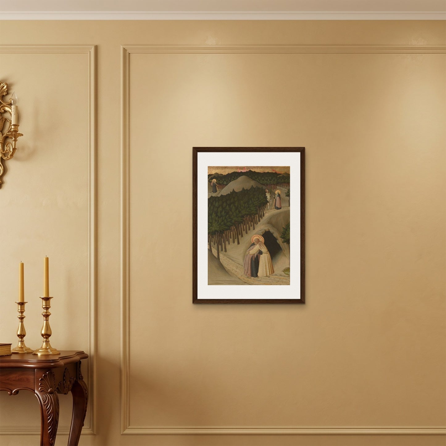 Orlonzo - FRAMED CANVAS DARK WOOD 50x70cm20x28 ROOM