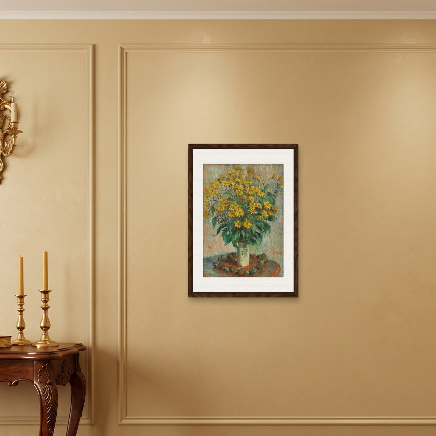 Orlonzo - FRAMED CANVAS DARK WOOD 50x70cm20x28 ROOM