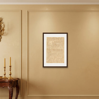 Orlonzo - FRAMED CANVAS DARK WOOD 50x70cm20x28 ROOM
