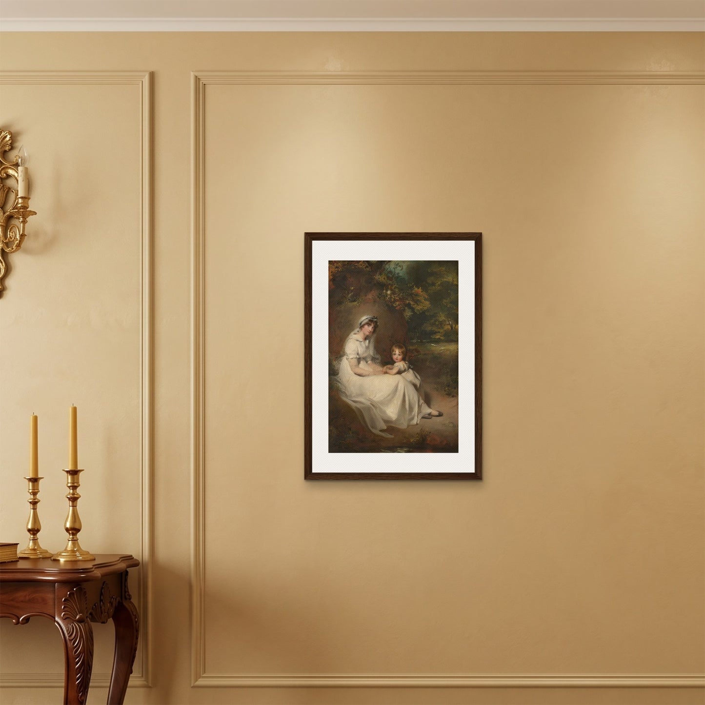 Orlonzo - FRAMED CANVAS DARK WOOD 50x70cm20x28 ROOM