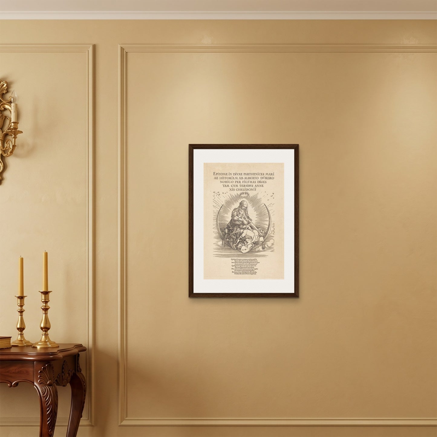 Orlonzo - FRAMED CANVAS DARK WOOD 50x70cm20x28 ROOM