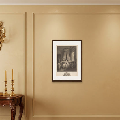 Orlonzo - FRAMED CANVAS DARK WOOD 50x70cm20x28 ROOM