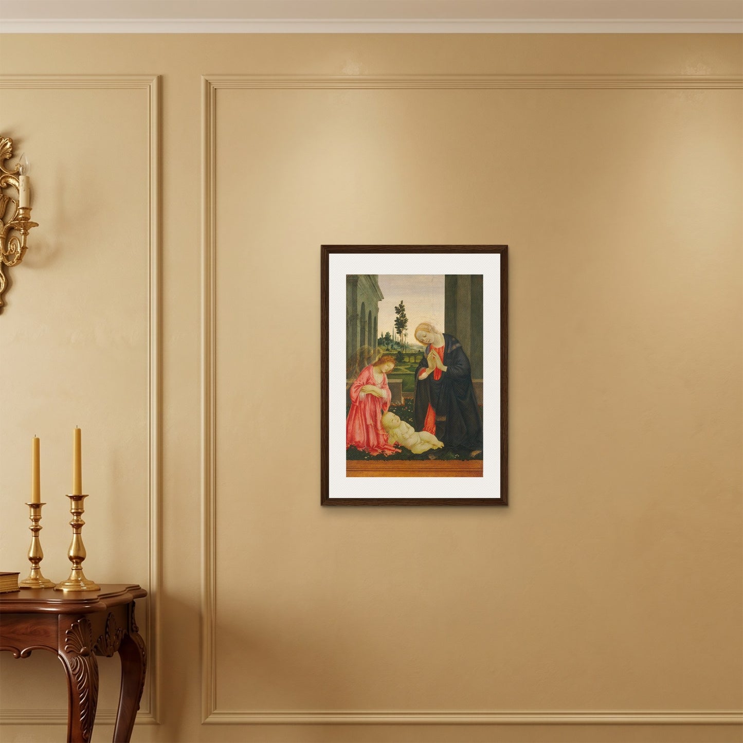Orlonzo - FRAMED CANVAS DARK WOOD 50x70cm20x28 ROOM