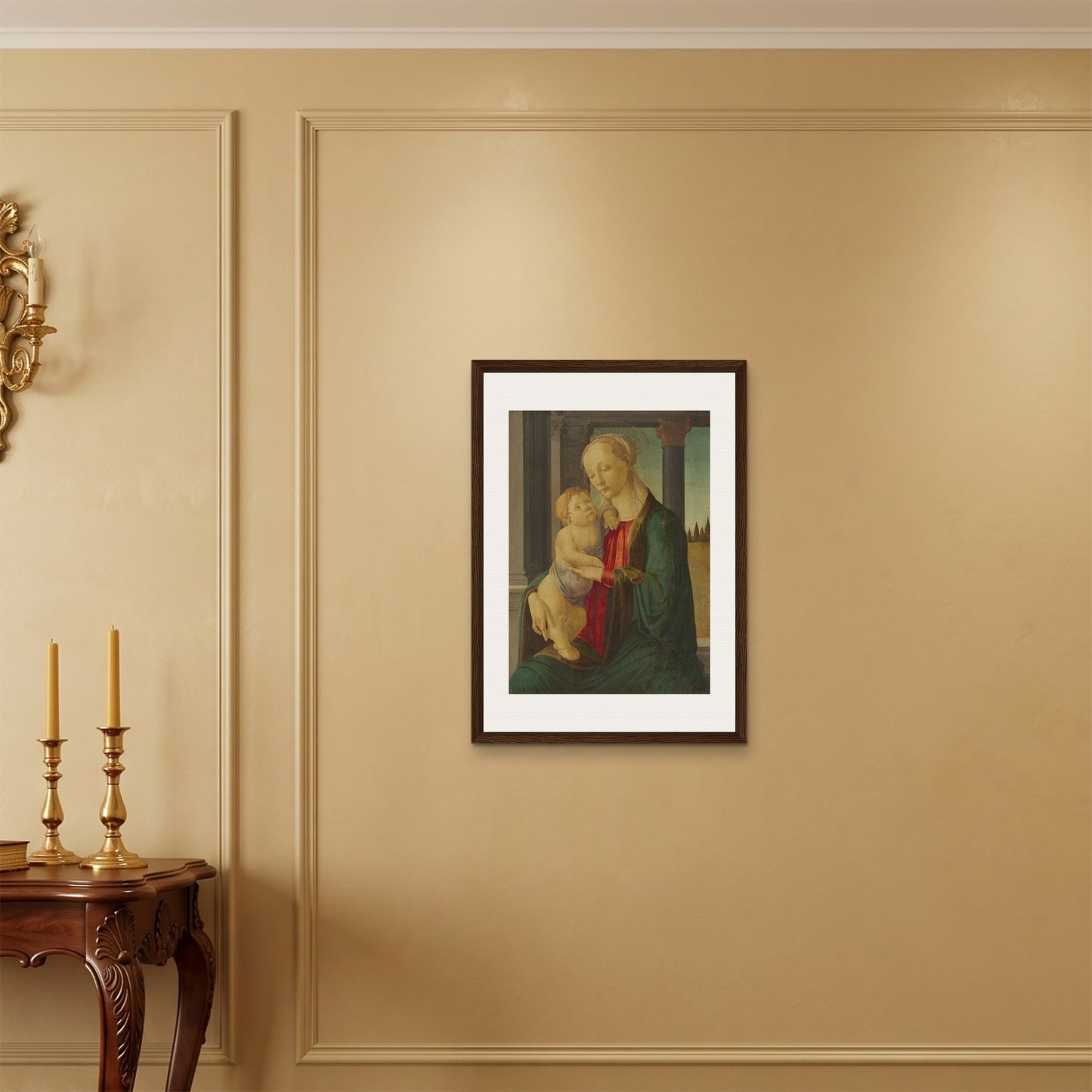 Orlonzo - FRAMED CANVAS DARK WOOD 50x70cm20x28 ROOM