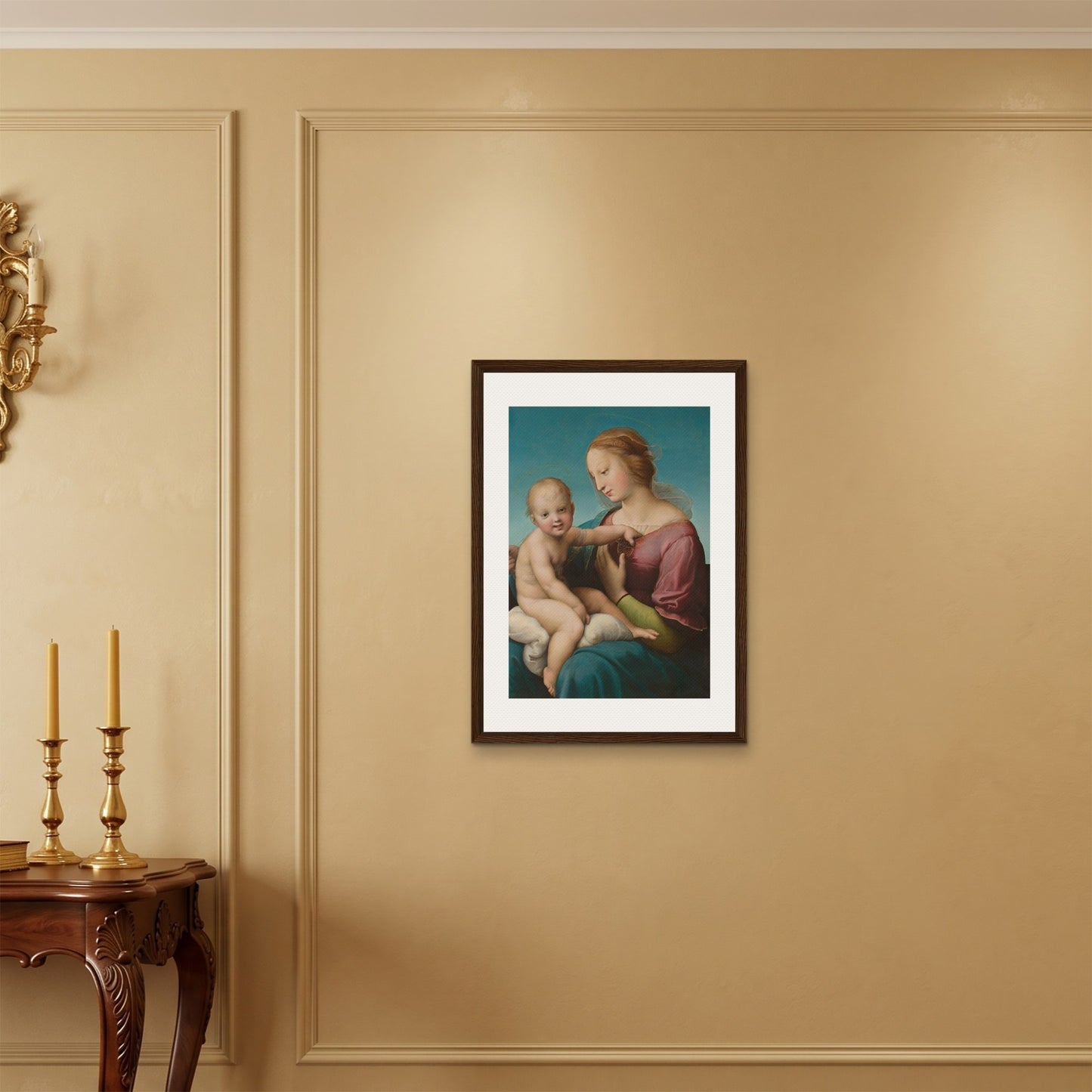 Orlonzo - FRAMED CANVAS DARK WOOD 50x70cm20x28 ROOM