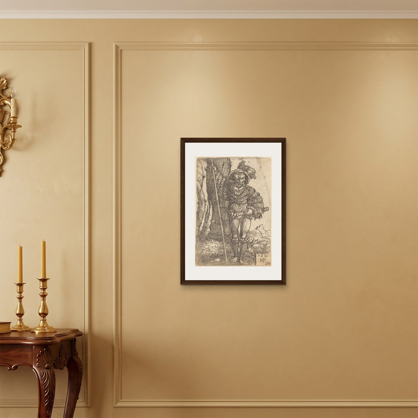 Orlonzo - FRAMED CANVAS DARK WOOD 50x70cm20x28 ROOM