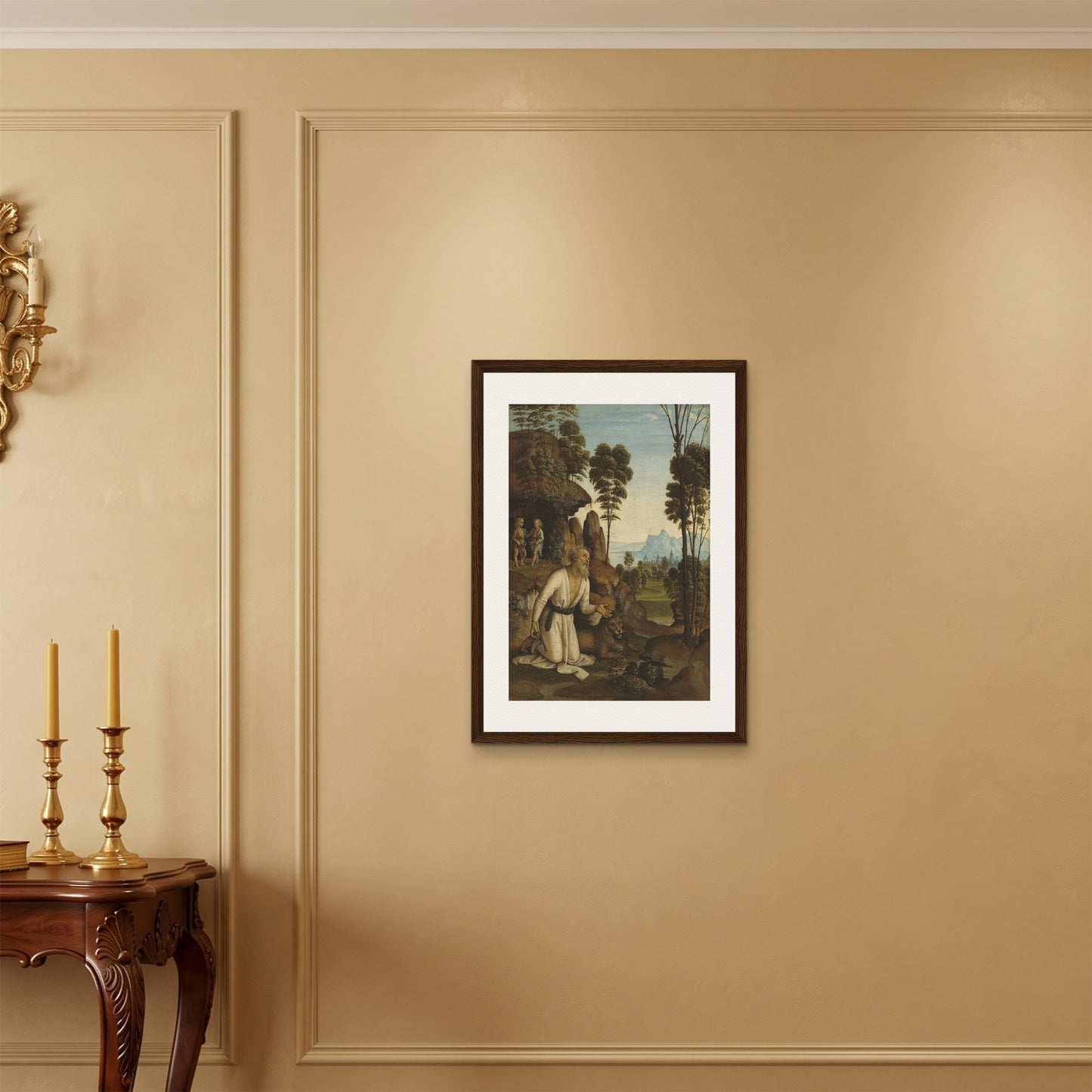 Orlonzo - FRAMED CANVAS DARK WOOD 50x70cm20x28 ROOM