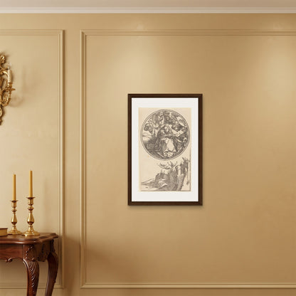 Orlonzo - FRAMED CANVAS DARK WOOD 50x75cm20x30 ROOM
