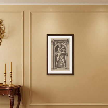 Orlonzo - FRAMED CANVAS DARK WOOD 50x75cm20x30 ROOM