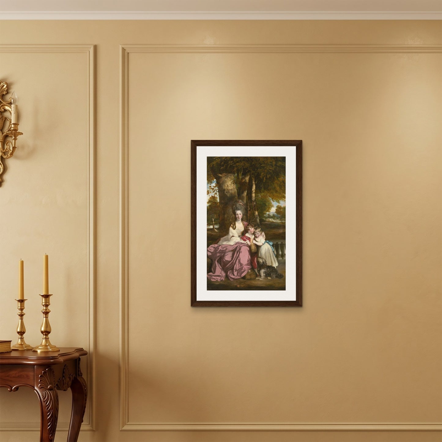 Orlonzo - FRAMED CANVAS DARK WOOD 50x75cm20x30 ROOM
