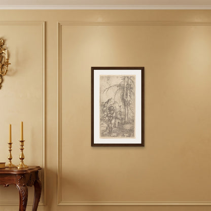 Orlonzo - FRAMED CANVAS DARK WOOD 50x75cm20x30 ROOM