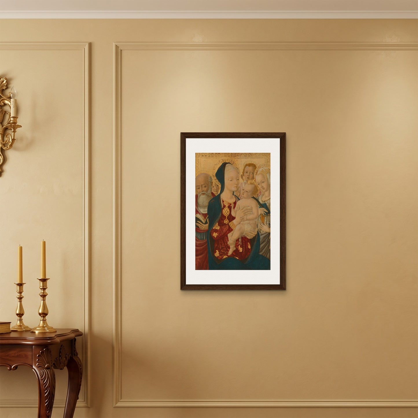 Orlonzo - FRAMED CANVAS DARK WOOD 50x75cm20x30 ROOM