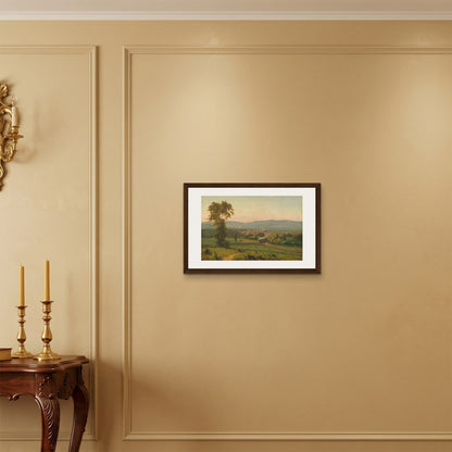 Orlonzo - FRAMED CANVAS DARK WOOD 6040cm2416 ROOM