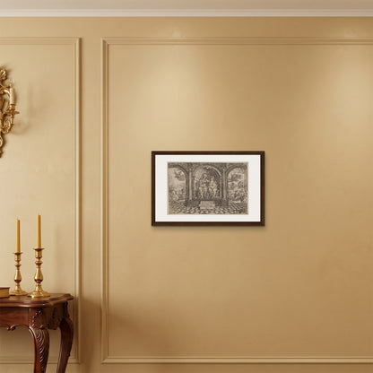 Orlonzo - FRAMED CANVAS DARK WOOD 6040cm2416 ROOM