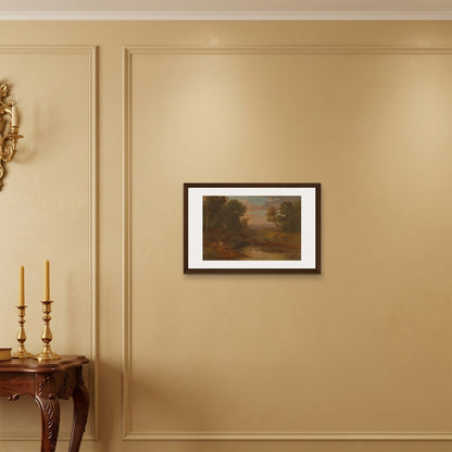 Orlonzo - FRAMED CANVAS DARK WOOD 6040cm2416 ROOM