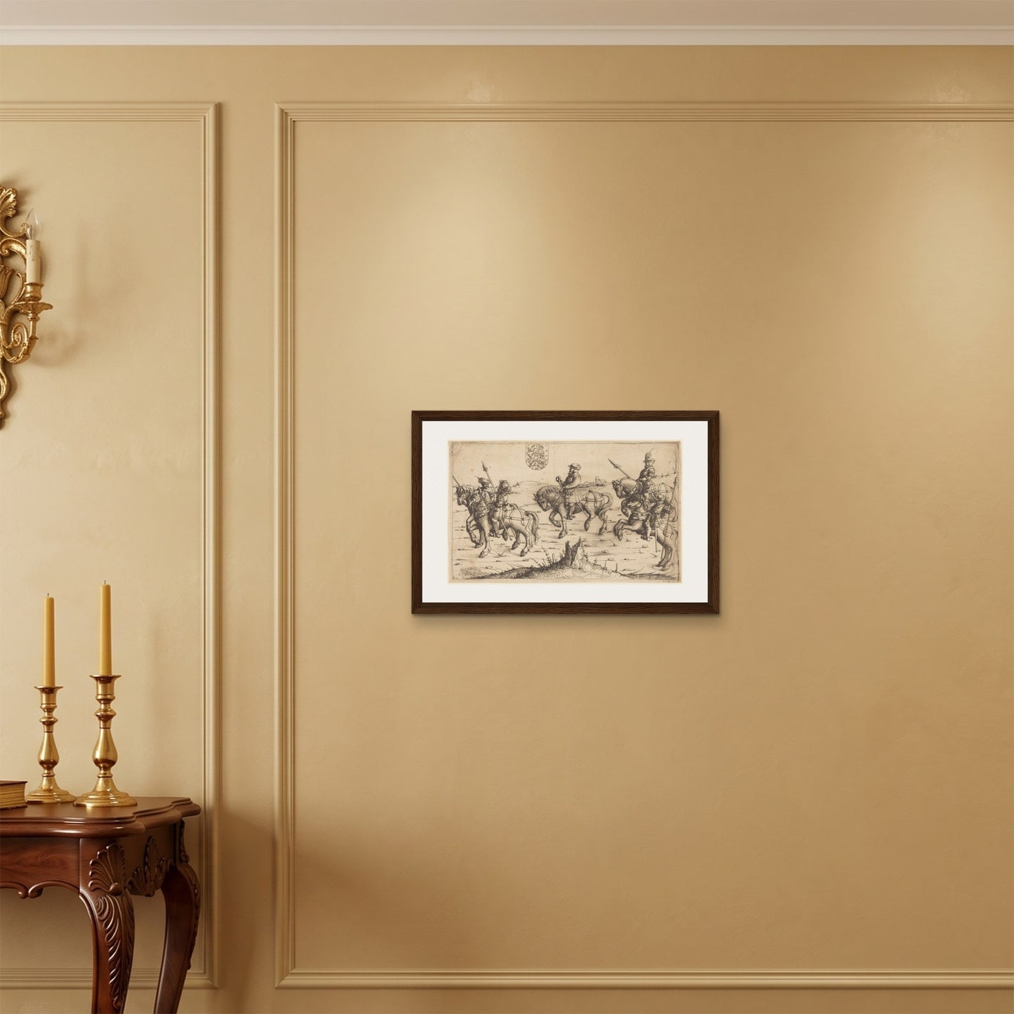 Orlonzo - FRAMED CANVAS DARK WOOD 6040cm2416 ROOM