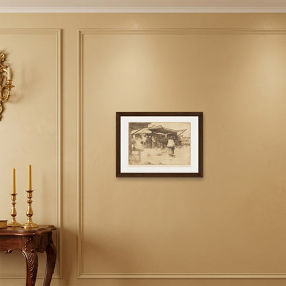 Orlonzo - FRAMED CANVAS DARK WOOD 6045cm2418 ROOM