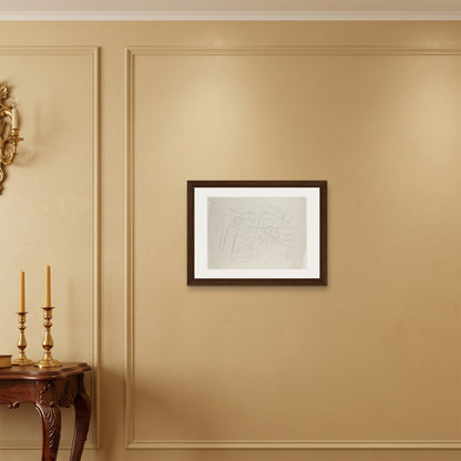 Orlonzo - FRAMED CANVAS DARK WOOD 6045cm2418 ROOM