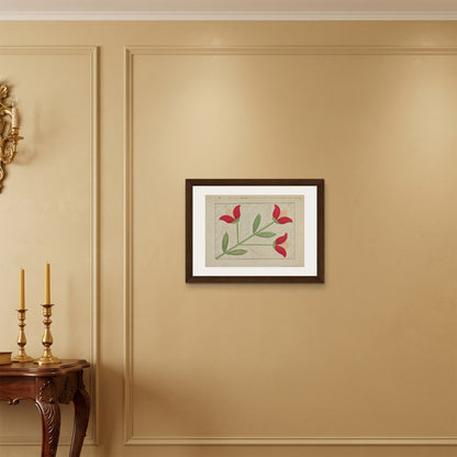 Orlonzo - FRAMED CANVAS DARK WOOD 6045cm2418 ROOM