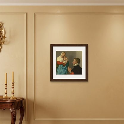 Orlonzo - FRAMED CANVAS DARK WOOD 6060cm2424 ROOM