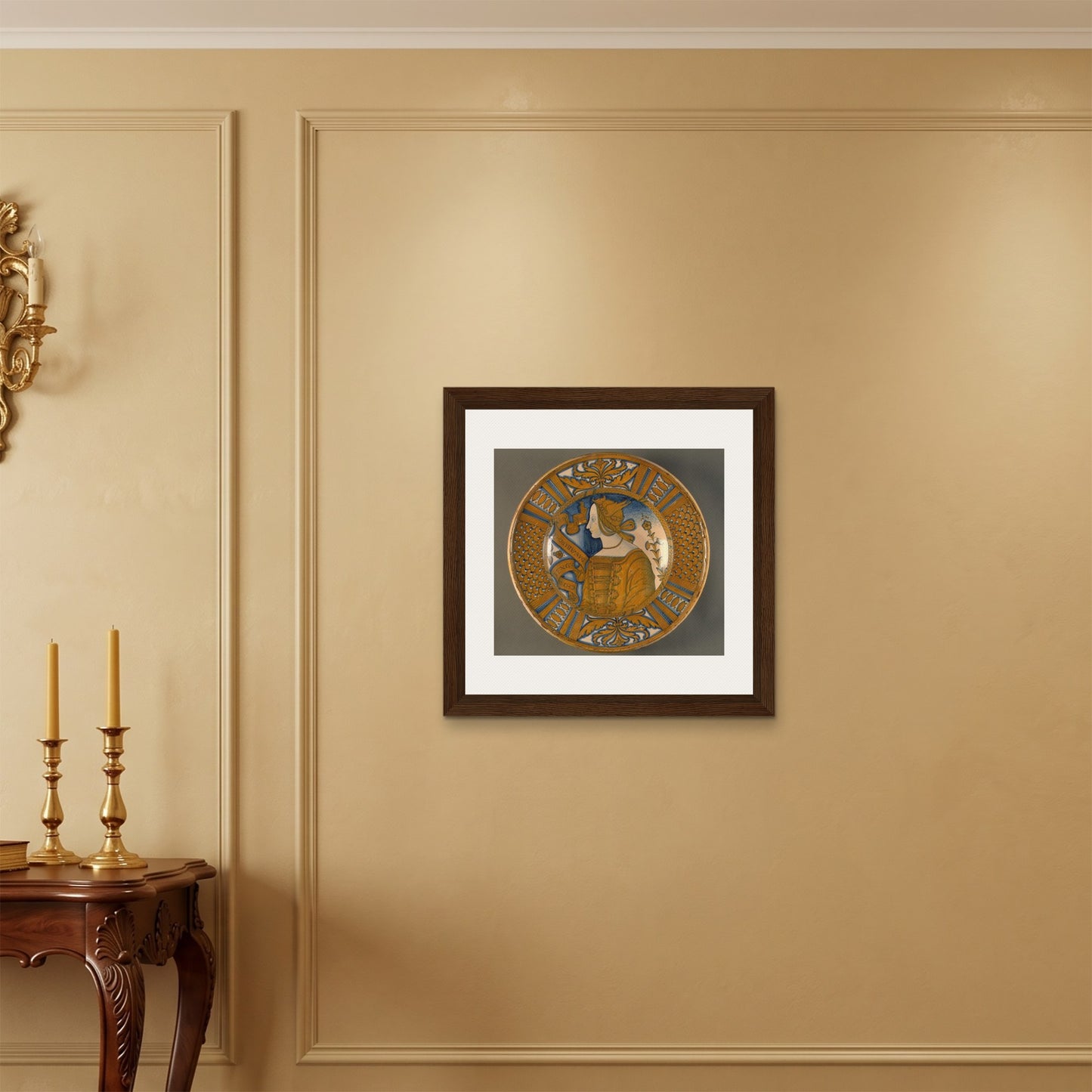 Orlonzo - FRAMED CANVAS DARK WOOD 6060cm2424 ROOM