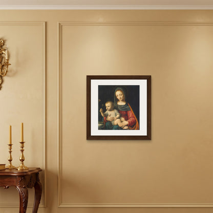 Orlonzo - FRAMED CANVAS DARK WOOD 60x60cm24x24 ROOM