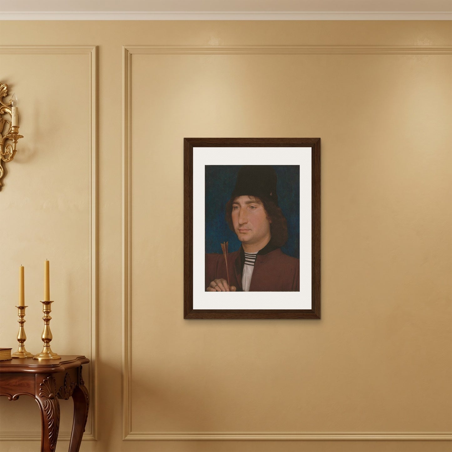Orlonzo - FRAMED CANVAS DARK WOOD 60x80cm24x32 ROOM