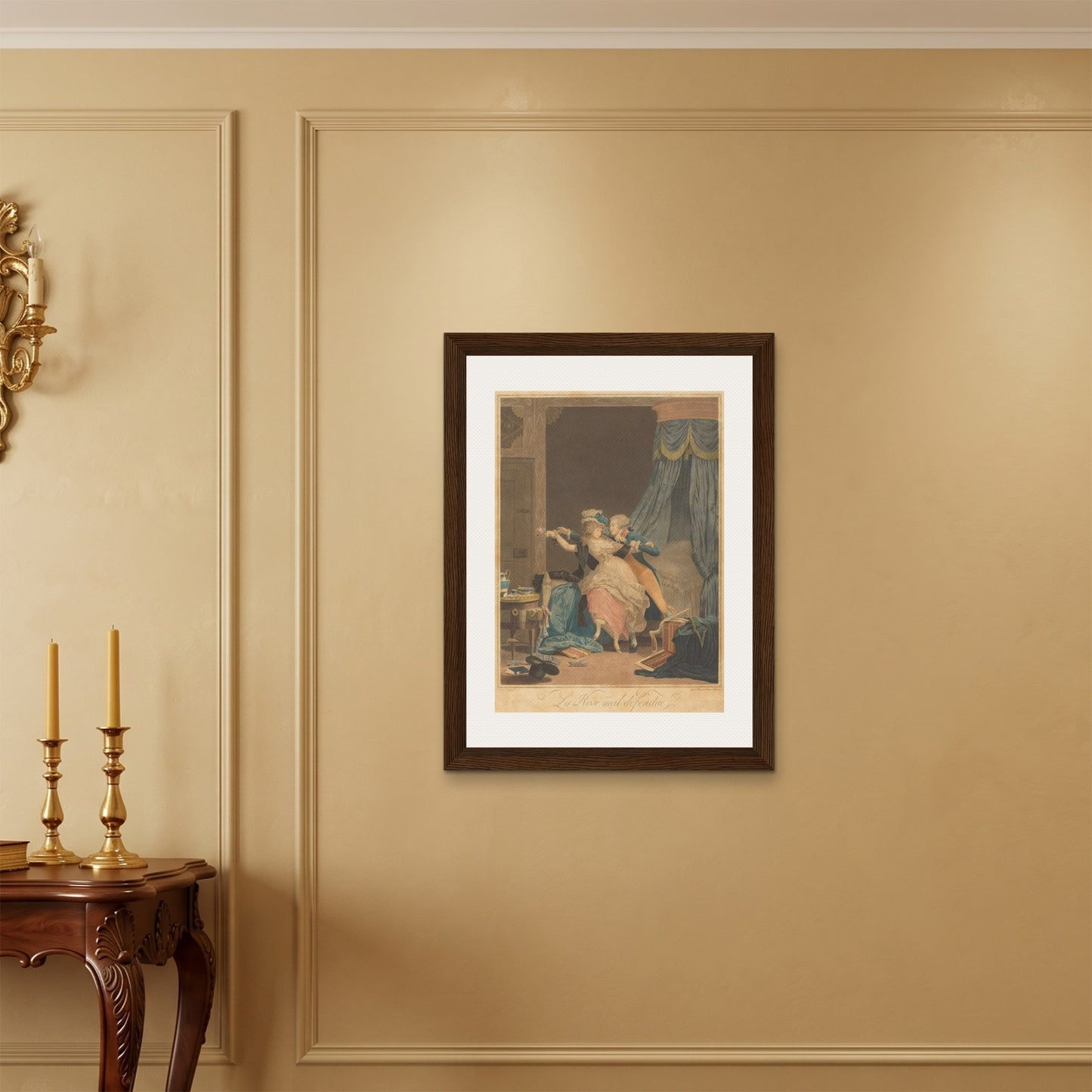 Orlonzo - FRAMED CANVAS DARK WOOD 60x80cm24x32 ROOM