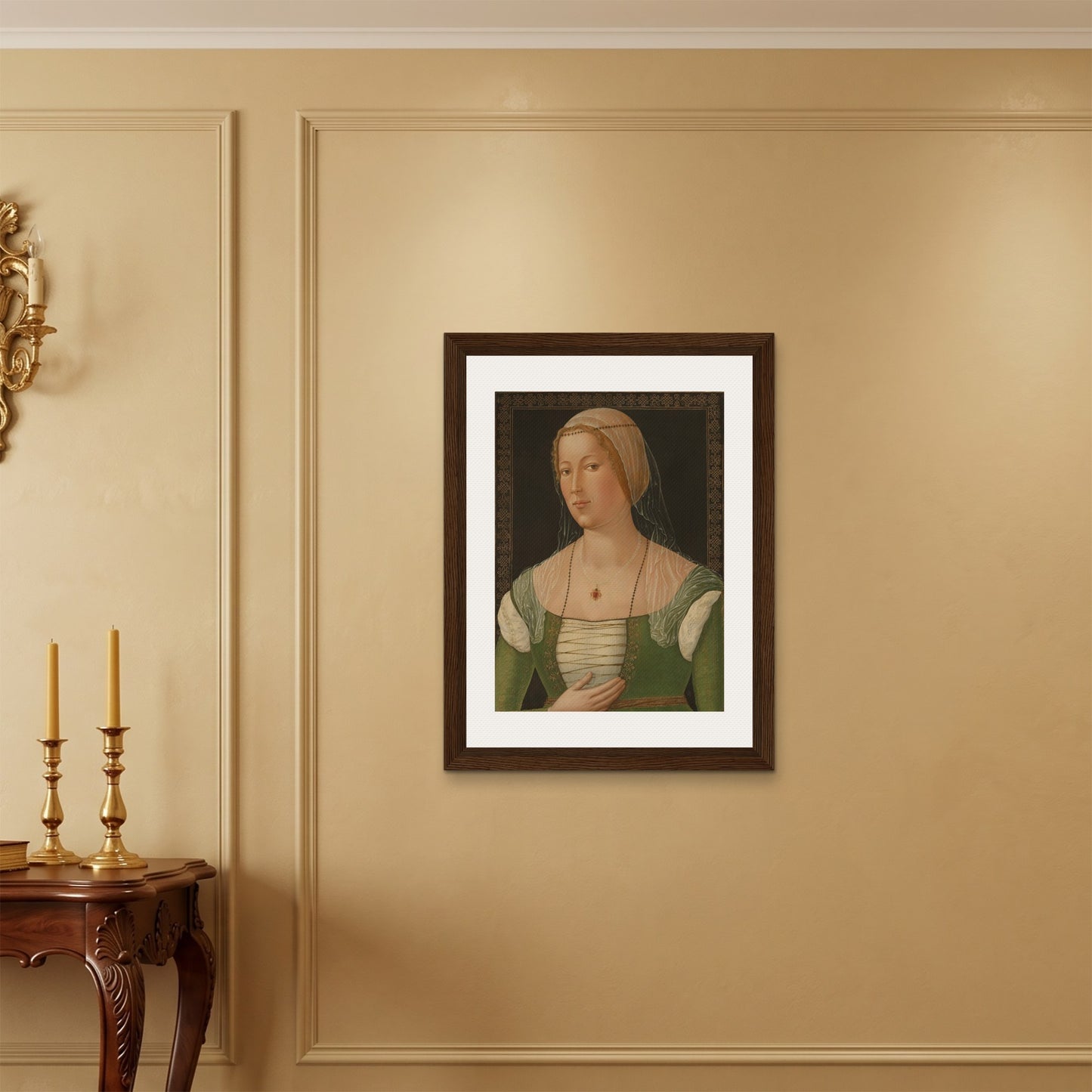 Orlonzo - FRAMED CANVAS DARK WOOD 60x80cm24x32 ROOM