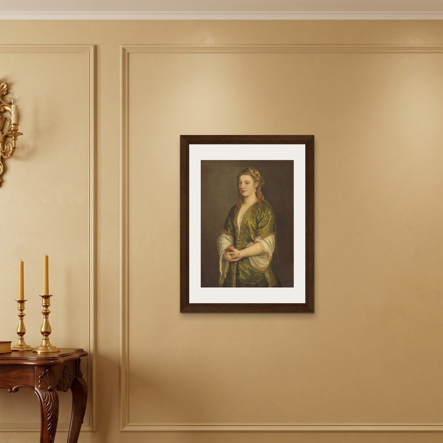 Orlonzo - FRAMED CANVAS DARK WOOD 60x80cm24x32 ROOM