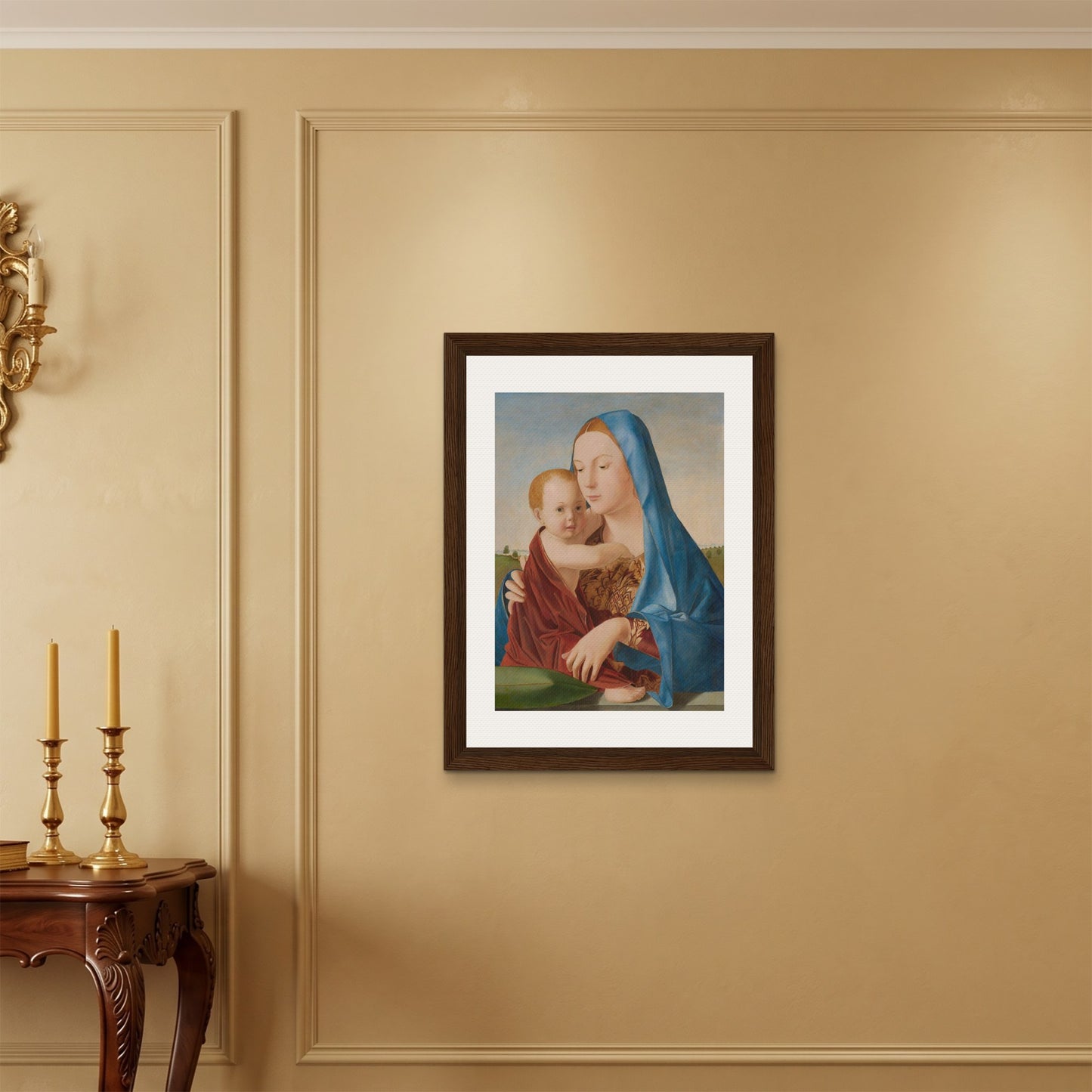 Orlonzo - FRAMED CANVAS DARK WOOD 60x80cm24x32 ROOM