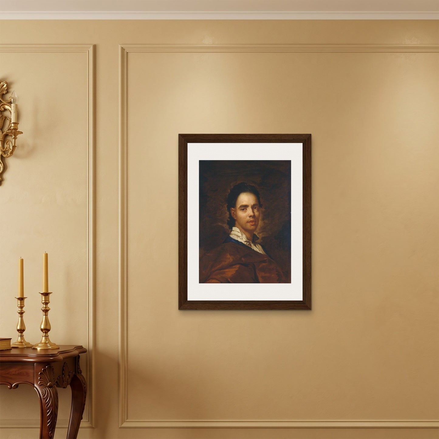 Orlonzo - FRAMED CANVAS DARK WOOD 60x80cm24x32 ROOM