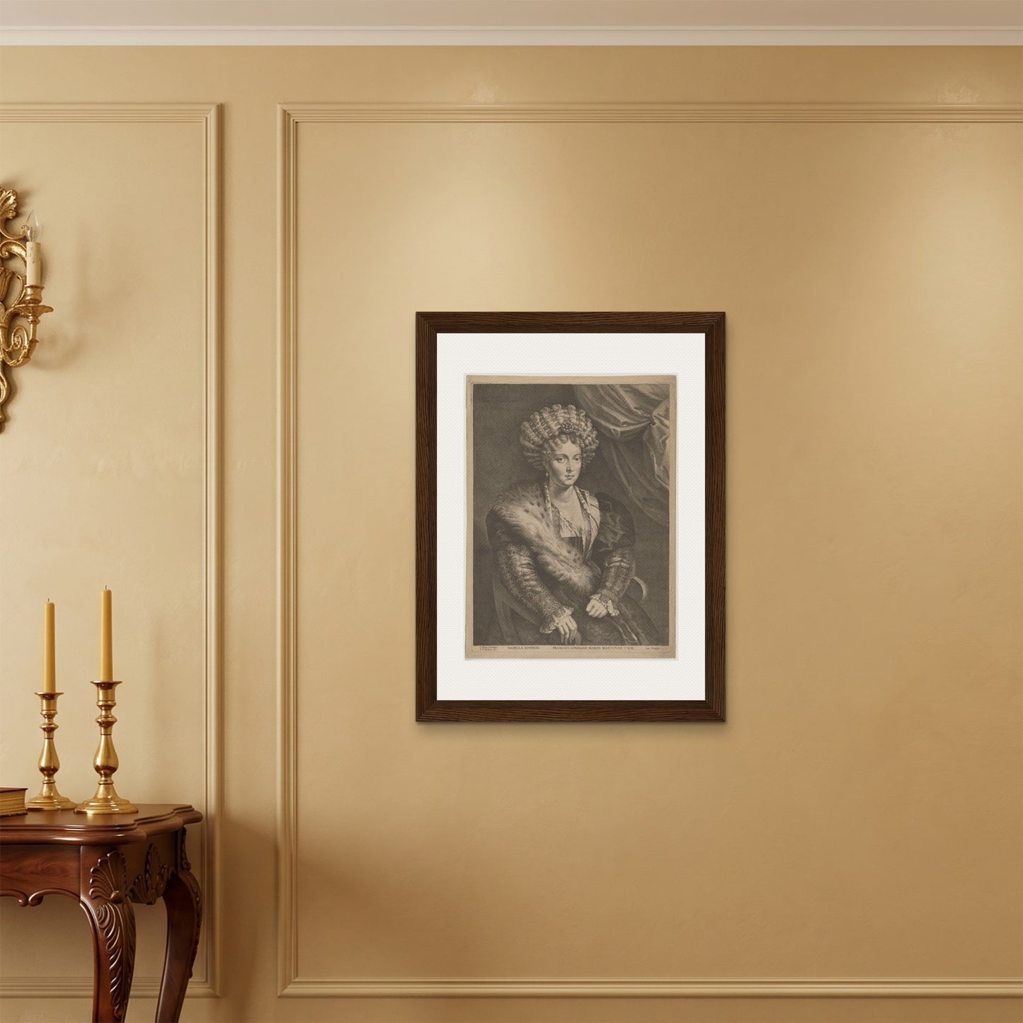 Orlonzo - FRAMED CANVAS DARK WOOD 60x80cm24x32 ROOM