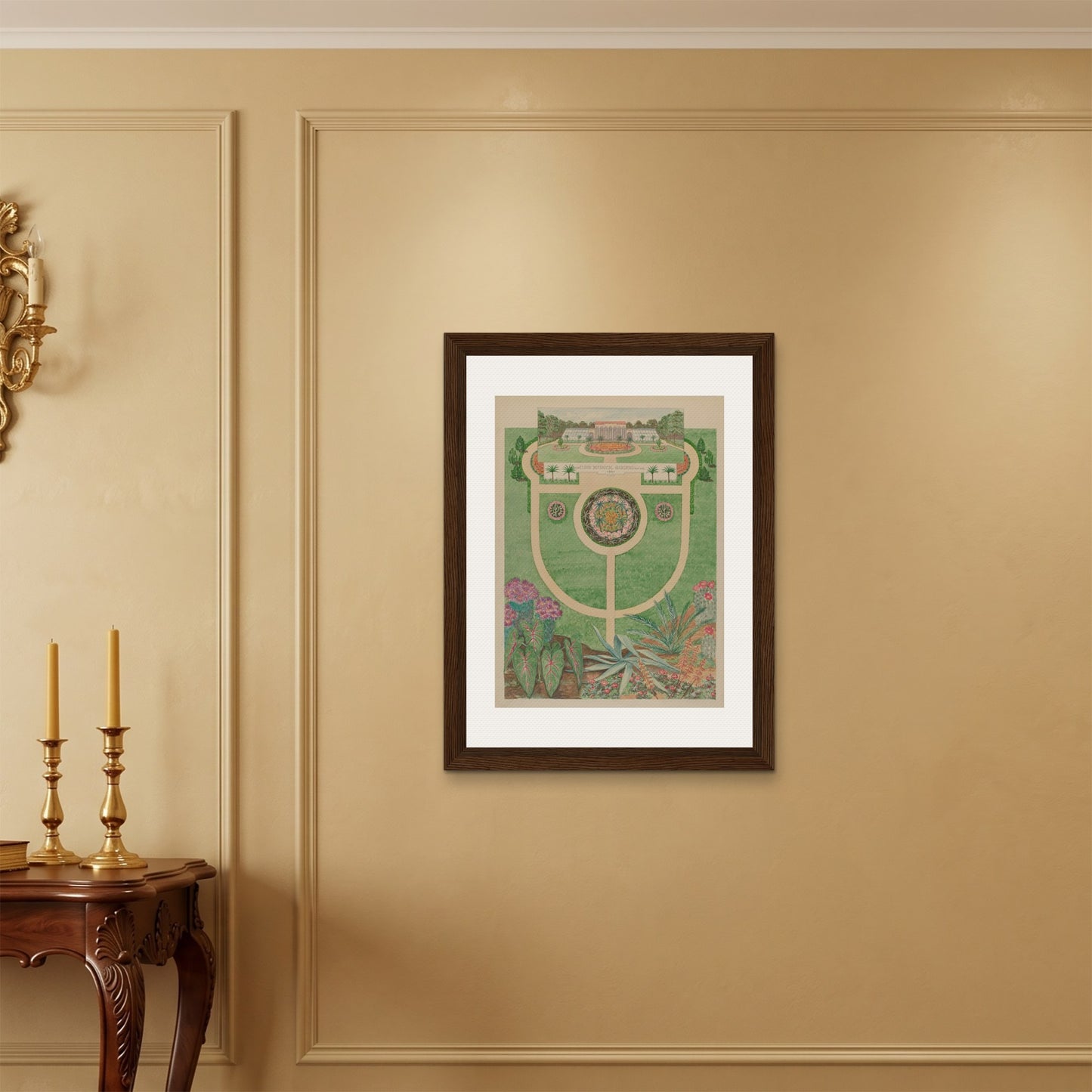 Orlonzo - FRAMED CANVAS DARK WOOD 60x80cm24x32 ROOM