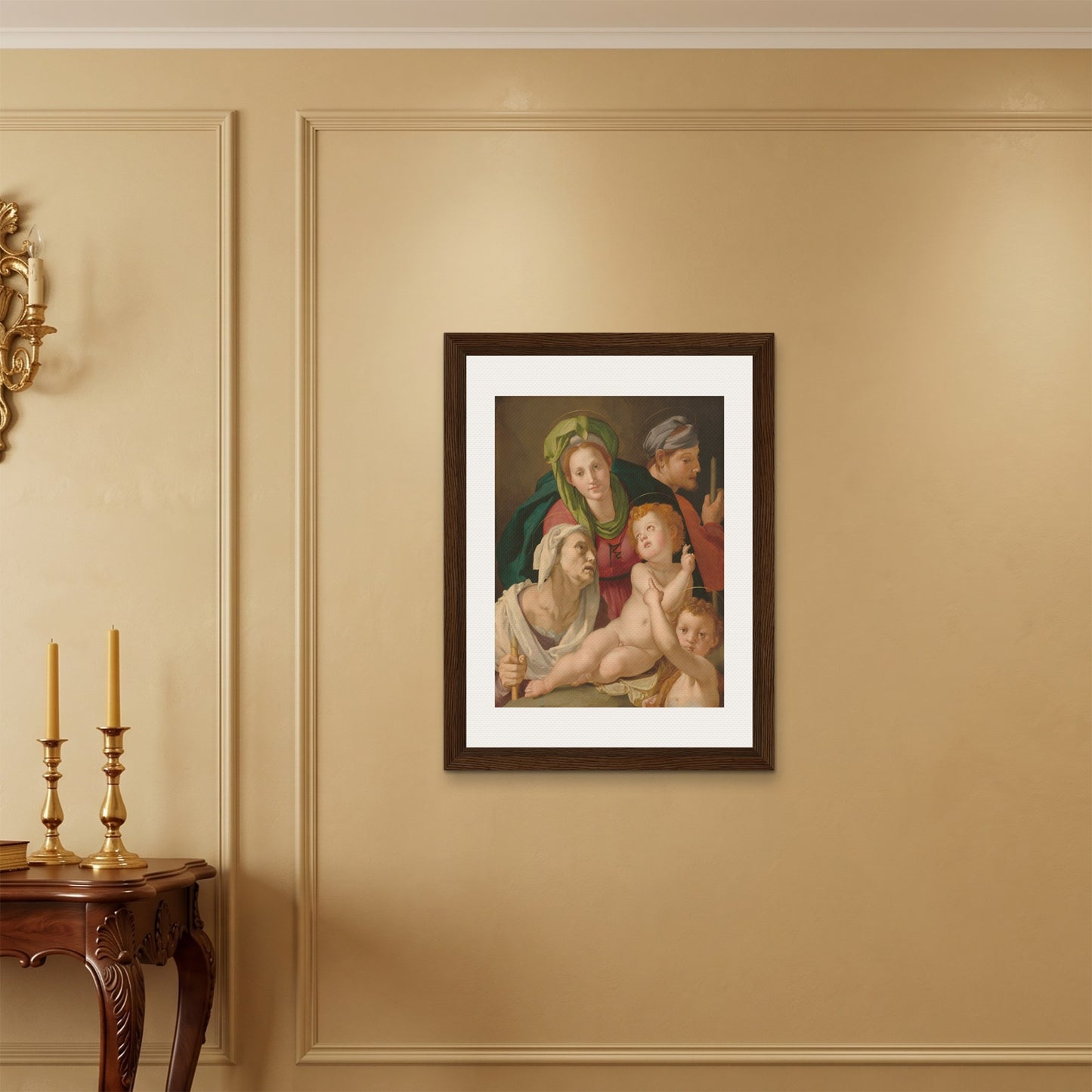 Orlonzo - FRAMED CANVAS DARK WOOD 60x80cm24x32 ROOM