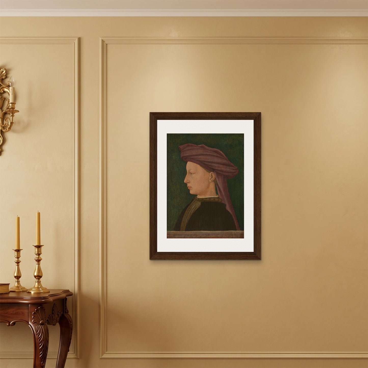 Orlonzo - FRAMED CANVAS DARK WOOD 60x80cm24x32 ROOM