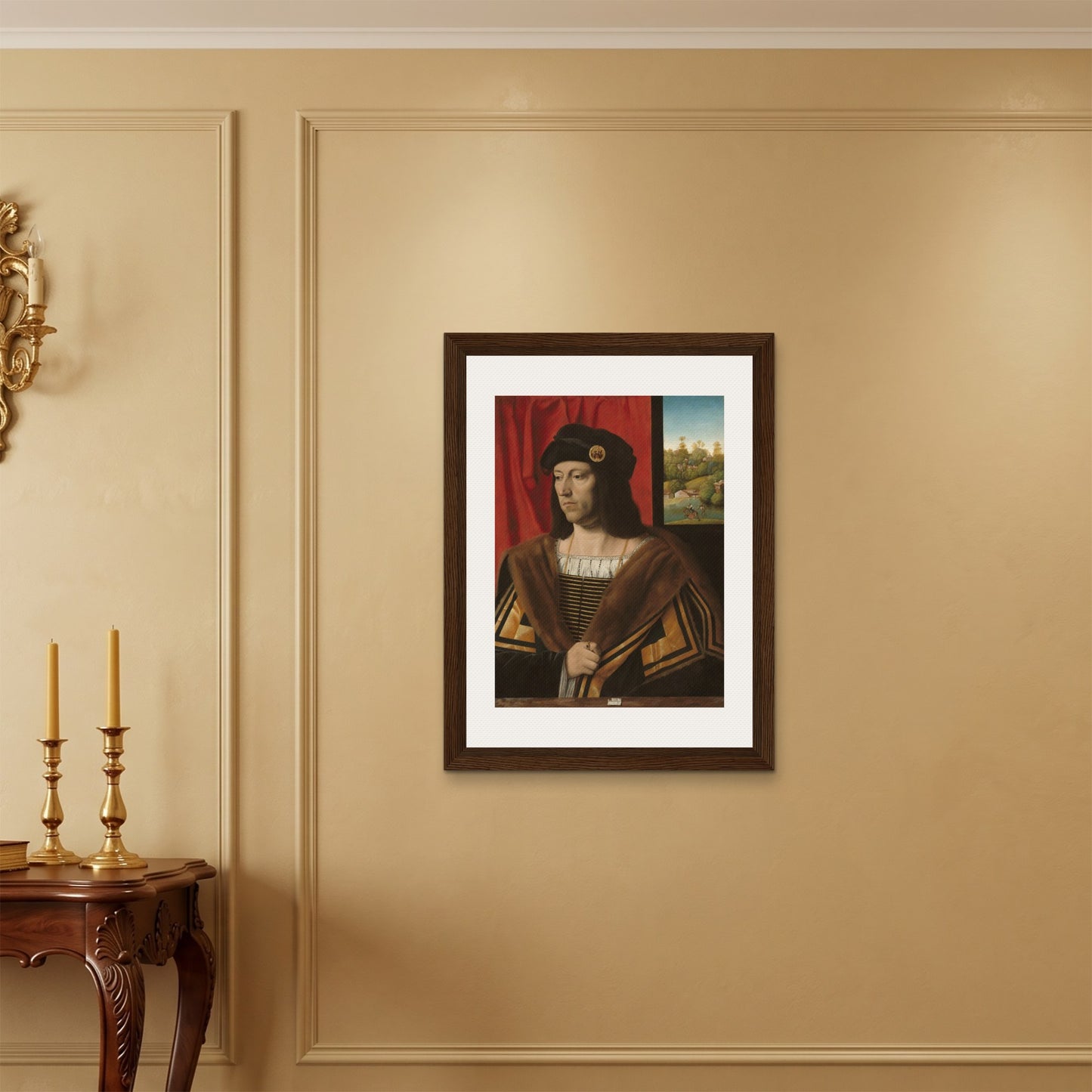 Orlonzo - FRAMED CANVAS DARK WOOD 60x80cm24x32 ROOM