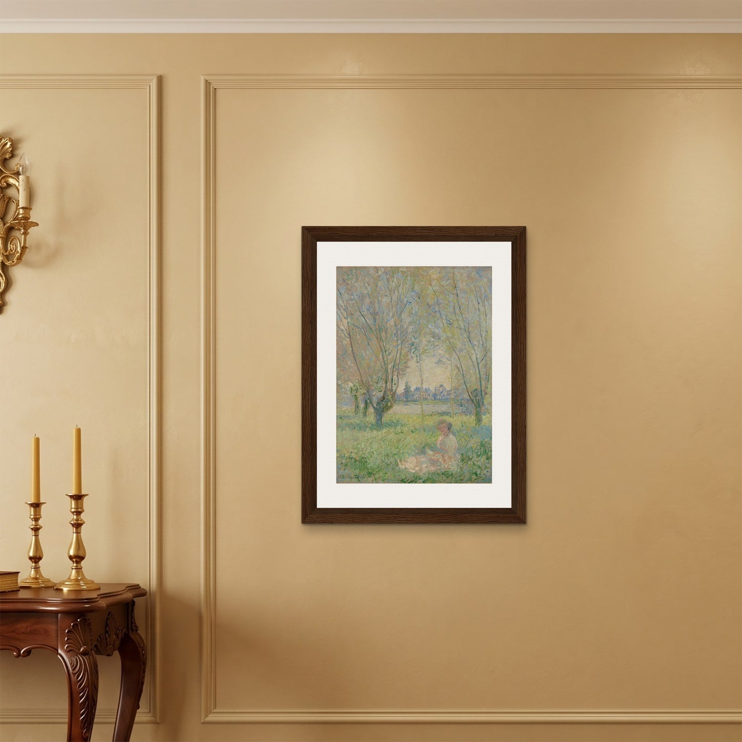 Orlonzo - FRAMED CANVAS DARK WOOD 60x80cm24x32 ROOM