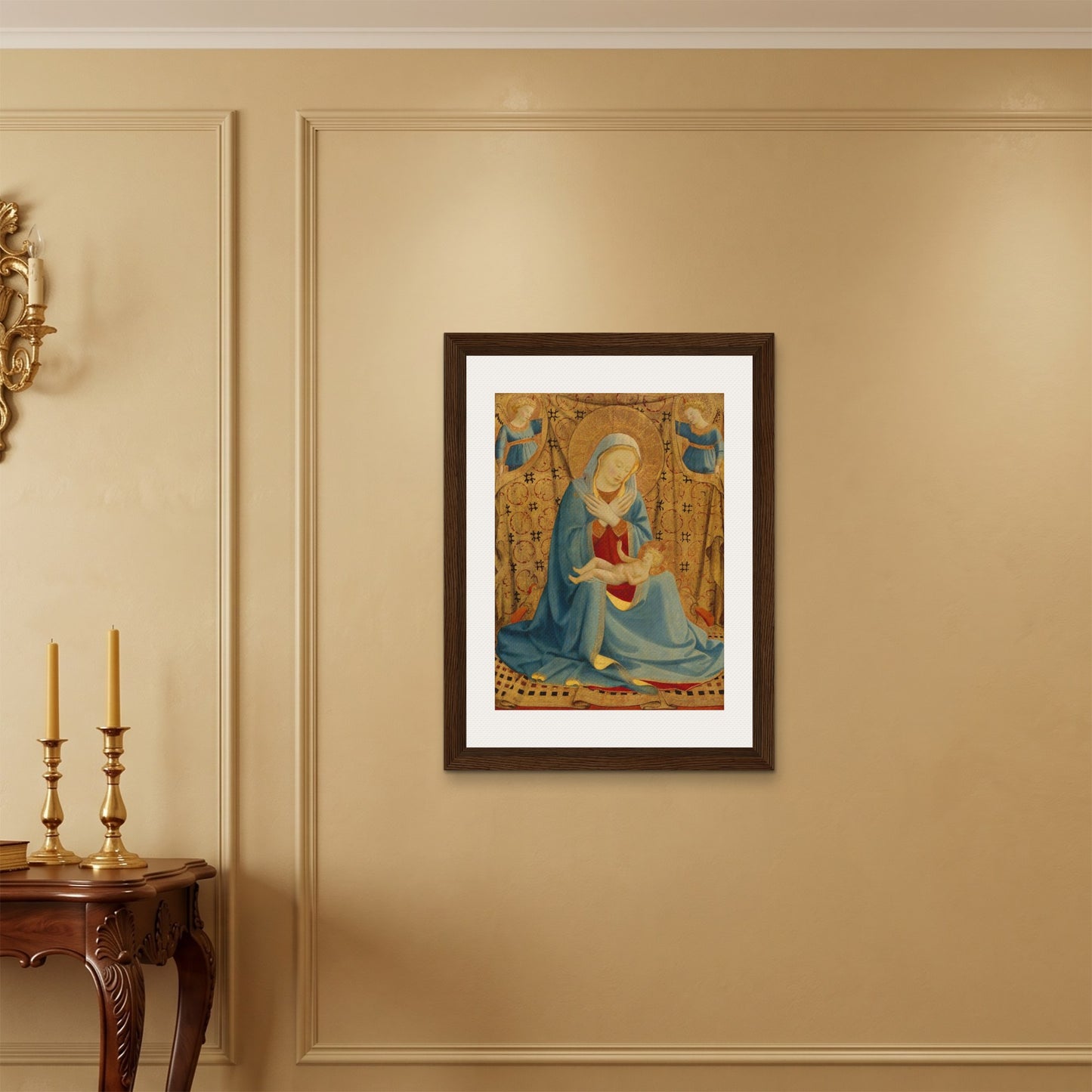 Orlonzo - FRAMED CANVAS DARK WOOD 60x80cm24x32 ROOM