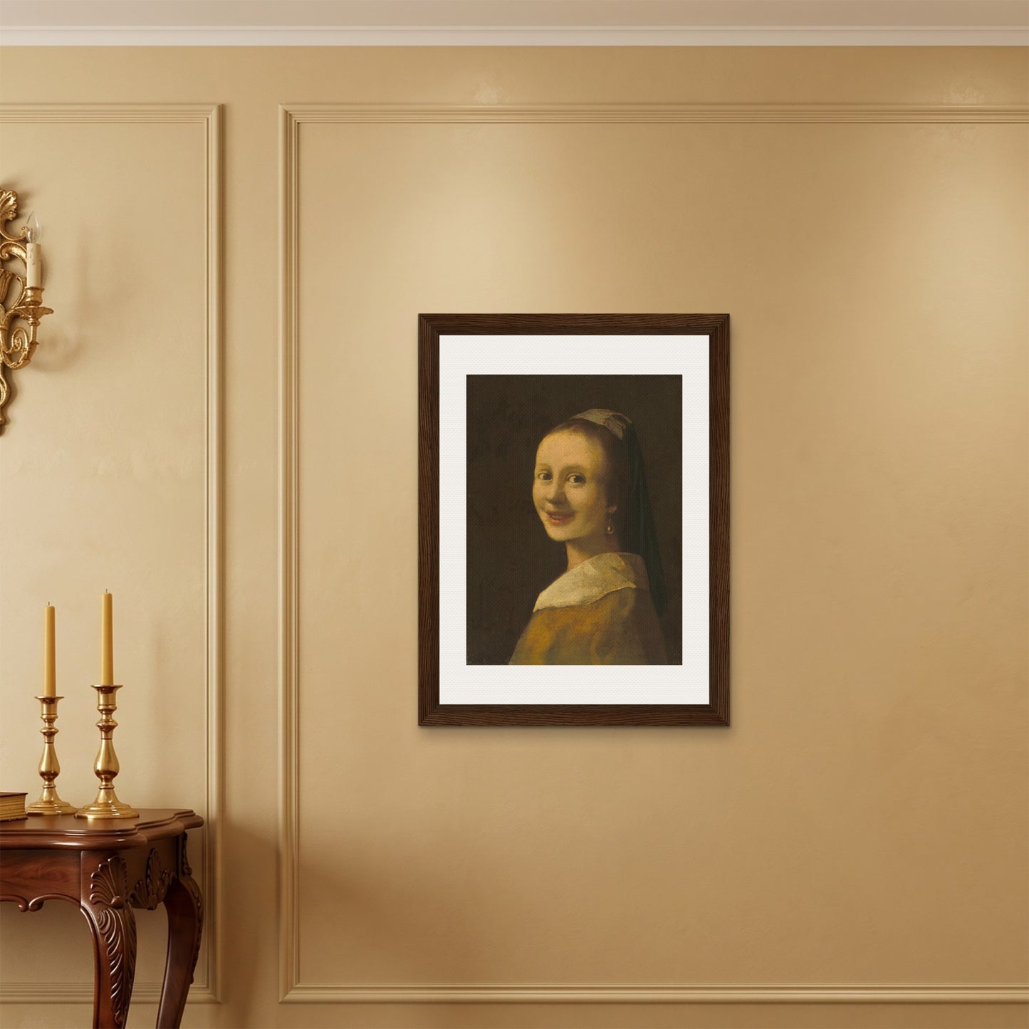Orlonzo - FRAMED CANVAS DARK WOOD 60x80cm24x32 ROOM